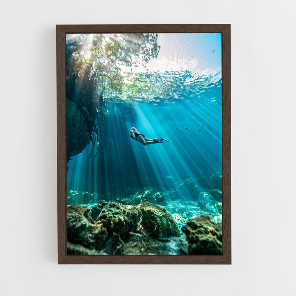 Poster Inspiration Artistique G – affiche Plongée en apnée (vue 5)